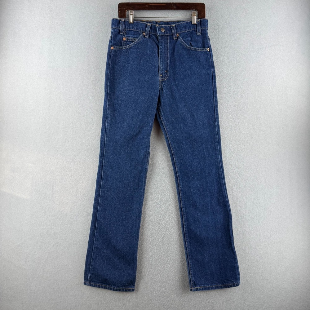 Vintage Levis Jeans Mens 32 (Fits 31x31 ) Dark Blue 517 Bootcut Made in USA 90s